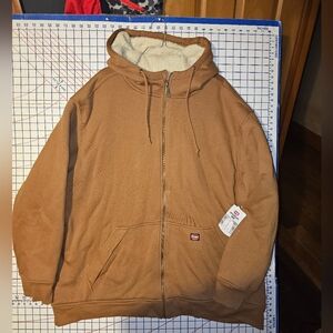 NWT Wrangler Brown Zip-Up Hoodie
